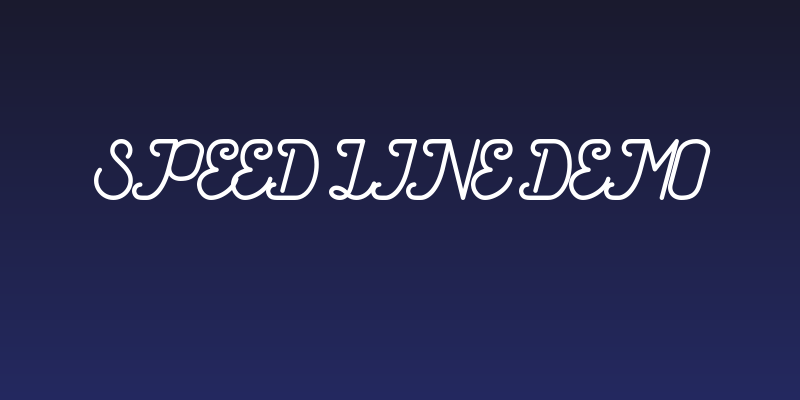 Speed Line DEMO Social Header