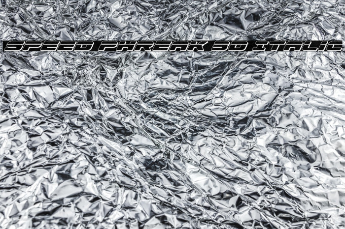 Speed Phreak 3D Italic Example 1