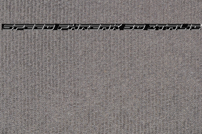 Speed Phreak 3D Italic Example 3