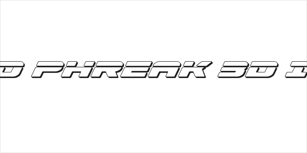 Speed Phreak 3D Italic Logo
