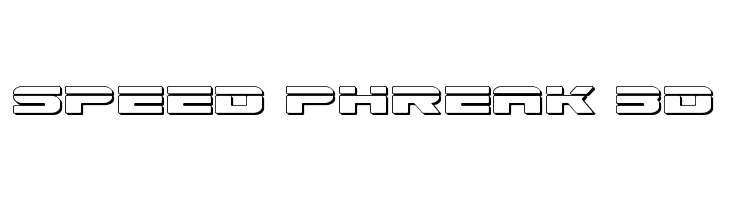 Speed Phreak 3D  Fuentes Gratis Descargar