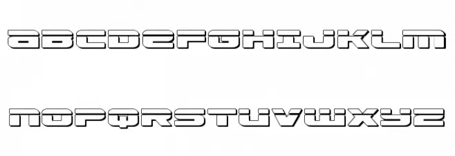 Speed Phreak 3D Schriftart Groß