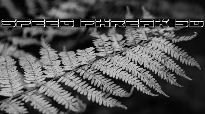 Speed Phreak 3D Font examples