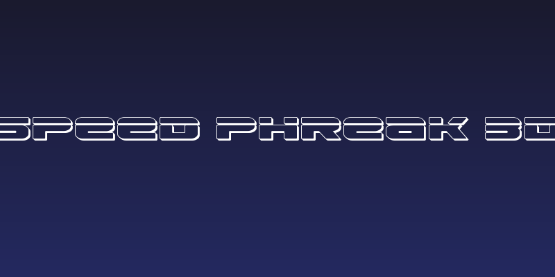 Speed Phreak 3D Social Header