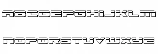 Speed Phreak 3D フォント 小文字