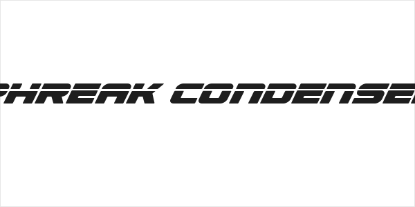 Speed Phreak Condensed Italic Logo