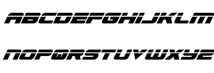 Speed Phreak Condensed Italic Font LOWERCASE