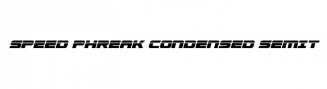 Speed Phreak Condensed SemIt  नि: शुल्क फ़ॉन्ट्स डाउनलोड