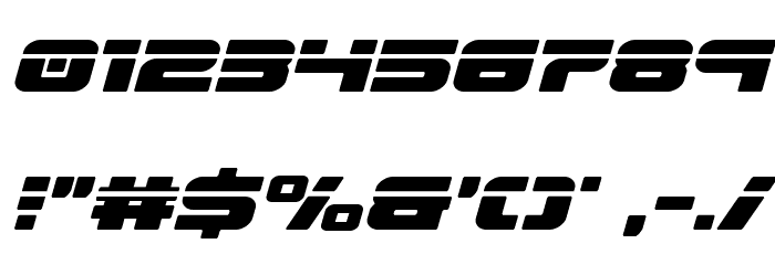 Speed Phreak Condensed SemIt Font OTHER CHARS