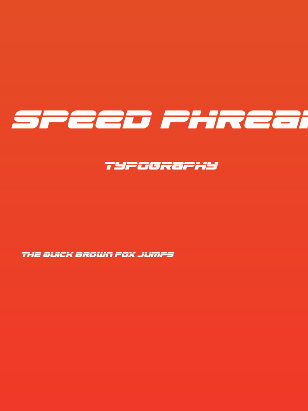 Speed Phreak Condensed SemIt Poster