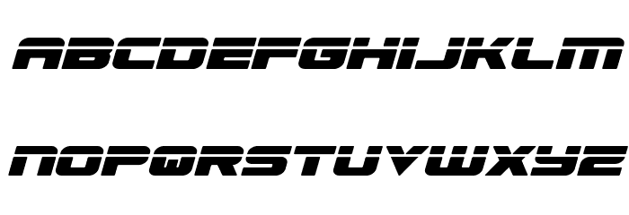 Speed Phreak Condensed SemIt Font LOWERCASE