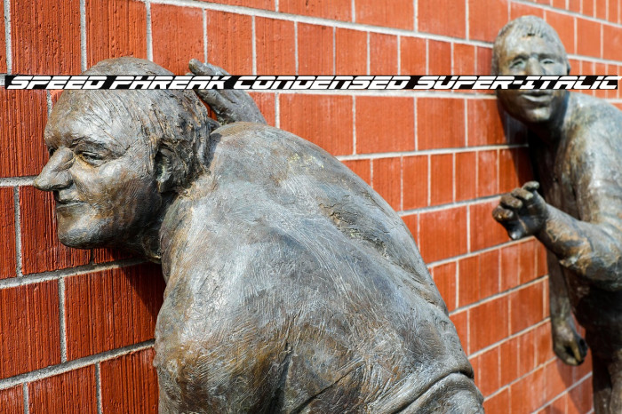 Speed Phreak Condensed Super-Italic Example 1