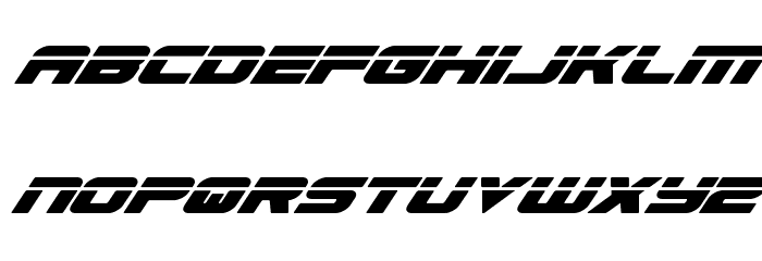 Speed Phreak Condensed Super-Italic Font LOWERCASE