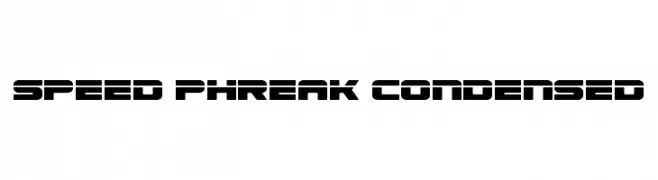 Speed Phreak Condensed  Frei Schriftart Herunterladen