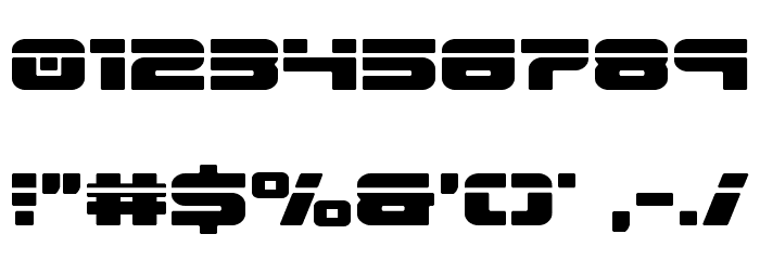 Speed Phreak Condensed Font OTHER CHARS
