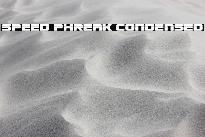 Speed Phreak Condensed Example 3