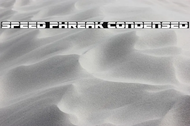 Speed Phreak Condensed Example 3