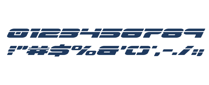 Speed Phreak Expanded Italic Other Characters