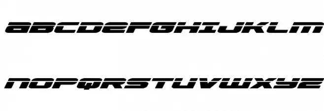 Speed Phreak Expanded Italic Schriftart Groß