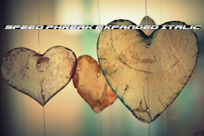 Speed Phreak Expanded Italic Example 3