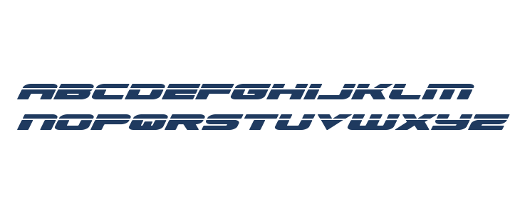 Speed Phreak Expanded Italic Lowercase