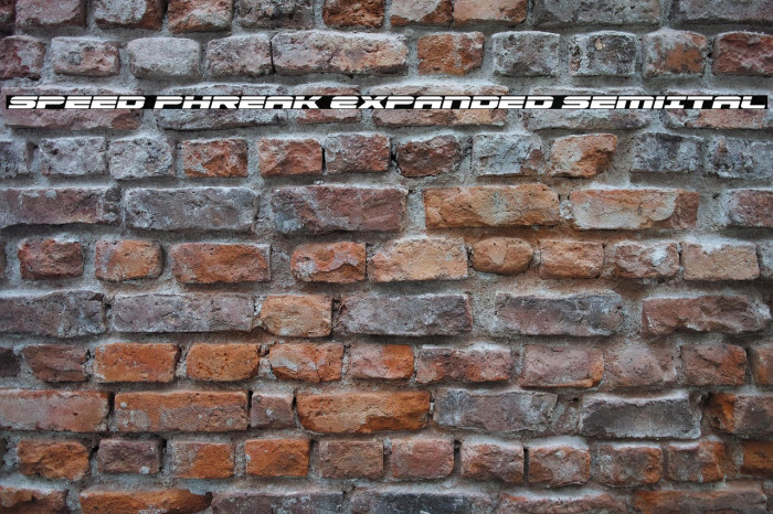 Speed Phreak Expanded SemiItal Example 3