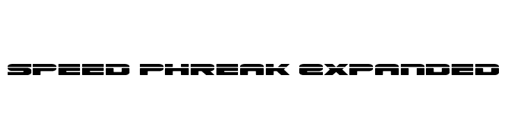 Speed Phreak Expanded  フリーフォントのダウンロード