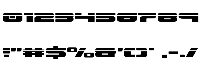 Speed Phreak Expanded Font OTHER CHARS