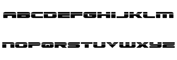 Speed Phreak Expanded Font LOWERCASE