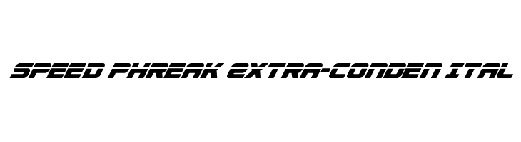 Speed Phreak Extra-Conden Ital  Frei Schriftart Herunterladen