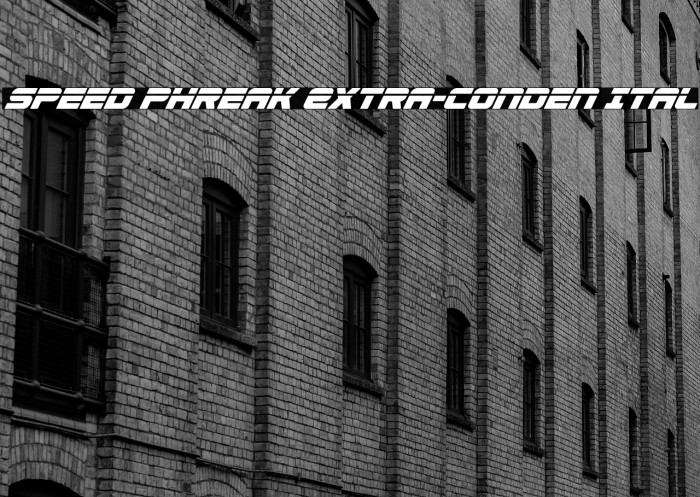 Speed Phreak Extra-Conden Ital Example 2