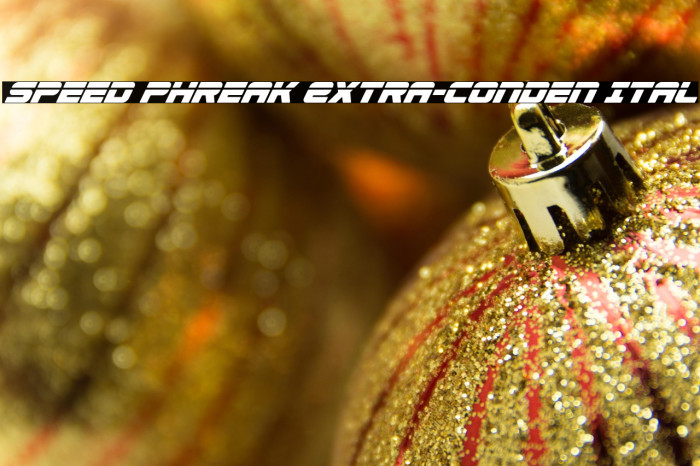 Speed Phreak Extra-Conden Ital Example 3