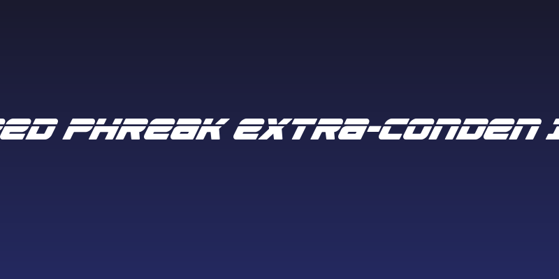 Speed Phreak Extra-Conden Ital Social Header