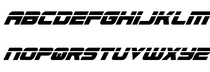 Speed Phreak Extra-Conden Ital Font LOWERCASE