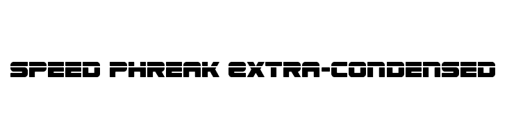 Speed Phreak Extra-Condensed  لخطوط تنزيل