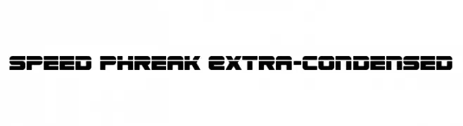Speed Phreak Extra-Condensed  Fuentes Gratis Descargar