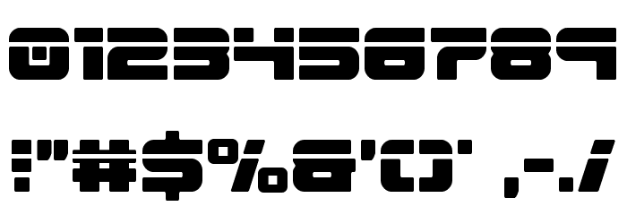 Speed Phreak Extra-Condensed Font OTHER CHARS