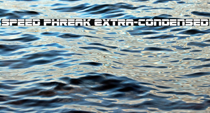 Speed Phreak Extra-Condensed Example 1