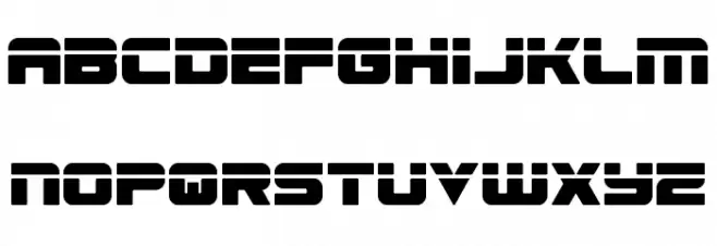 Speed Phreak Extra-Condensed Font LOWERCASE