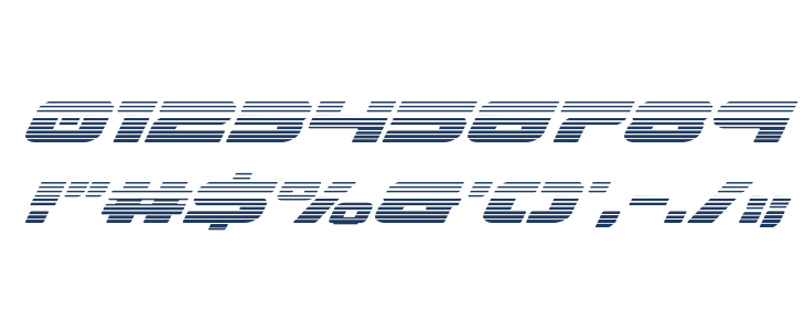 Speed Phreak Gradient Italic Other Characters