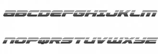 Speed Phreak Gradient Italic Schriftart Groß