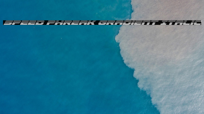 Speed Phreak Gradient Italic Example 2