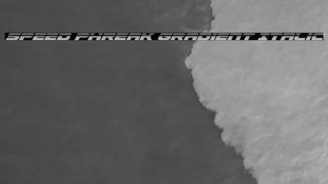 Speed Phreak Gradient Italic Font examples