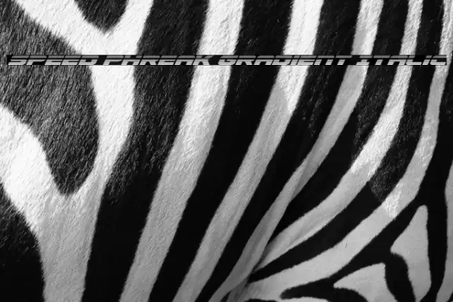 Speed Phreak Gradient Italic Font examples