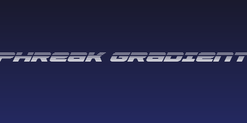 Speed Phreak Gradient Italic Social Header