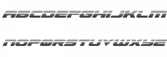 Speed Phreak Gradient Italic フォント 小文字