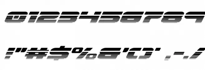 Speed Phreak Halftone Italic Font OTHER CHARS
