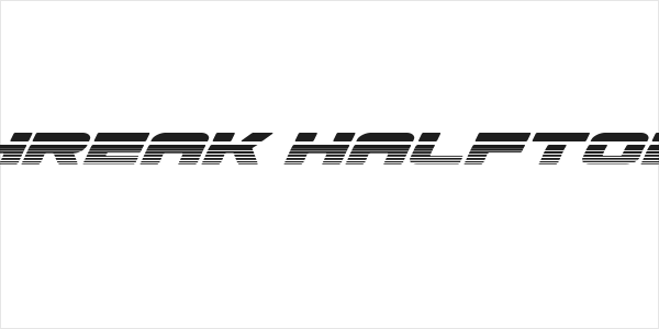 Speed Phreak Halftone Italic Logo