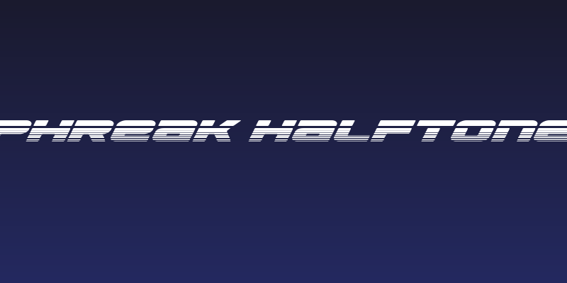 Speed Phreak Halftone Italic Social Header