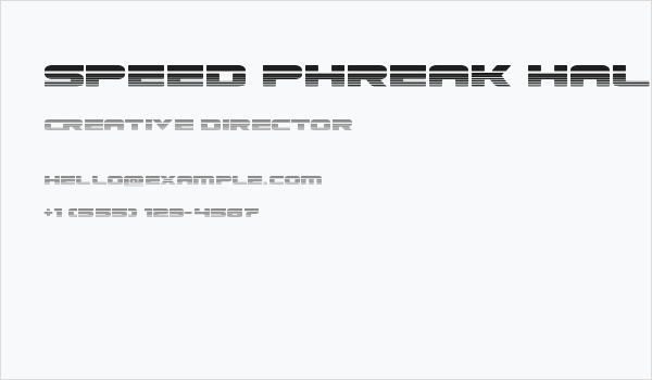 Speed Phreak Halftone Business Card